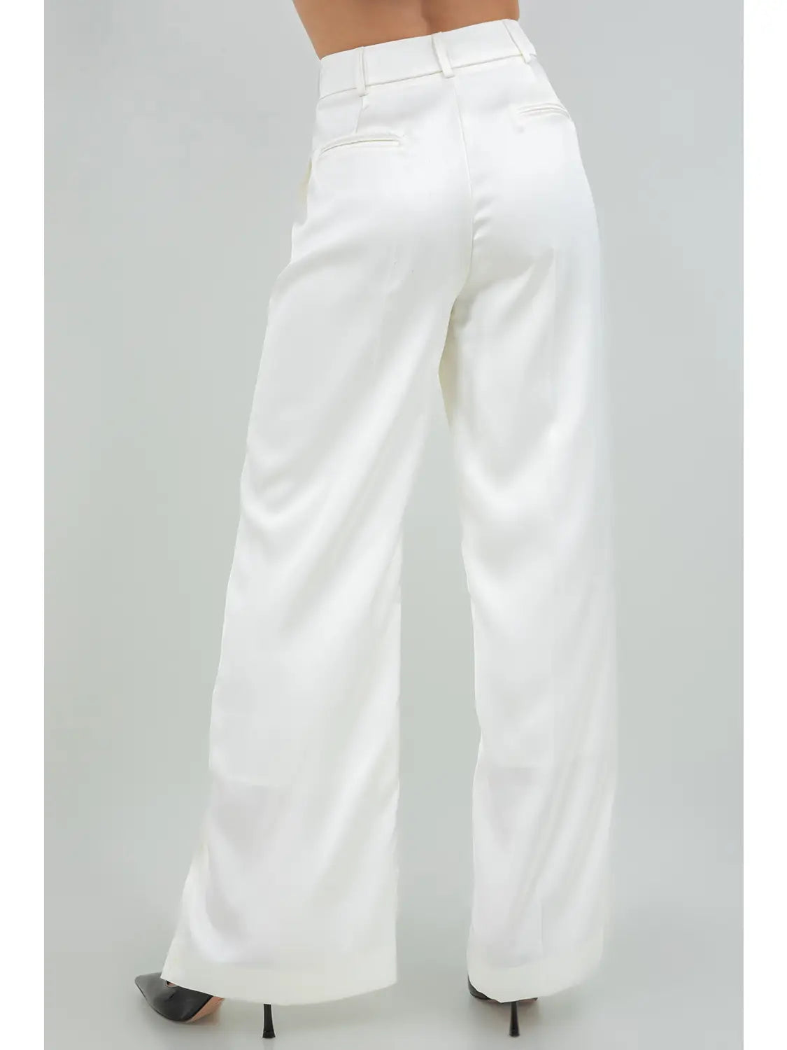 Ecru Column Trousers