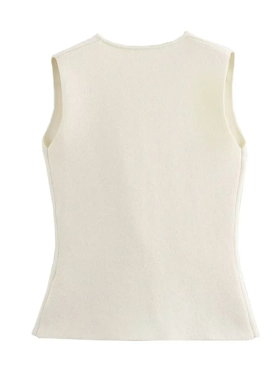Ivory Tailored Vest