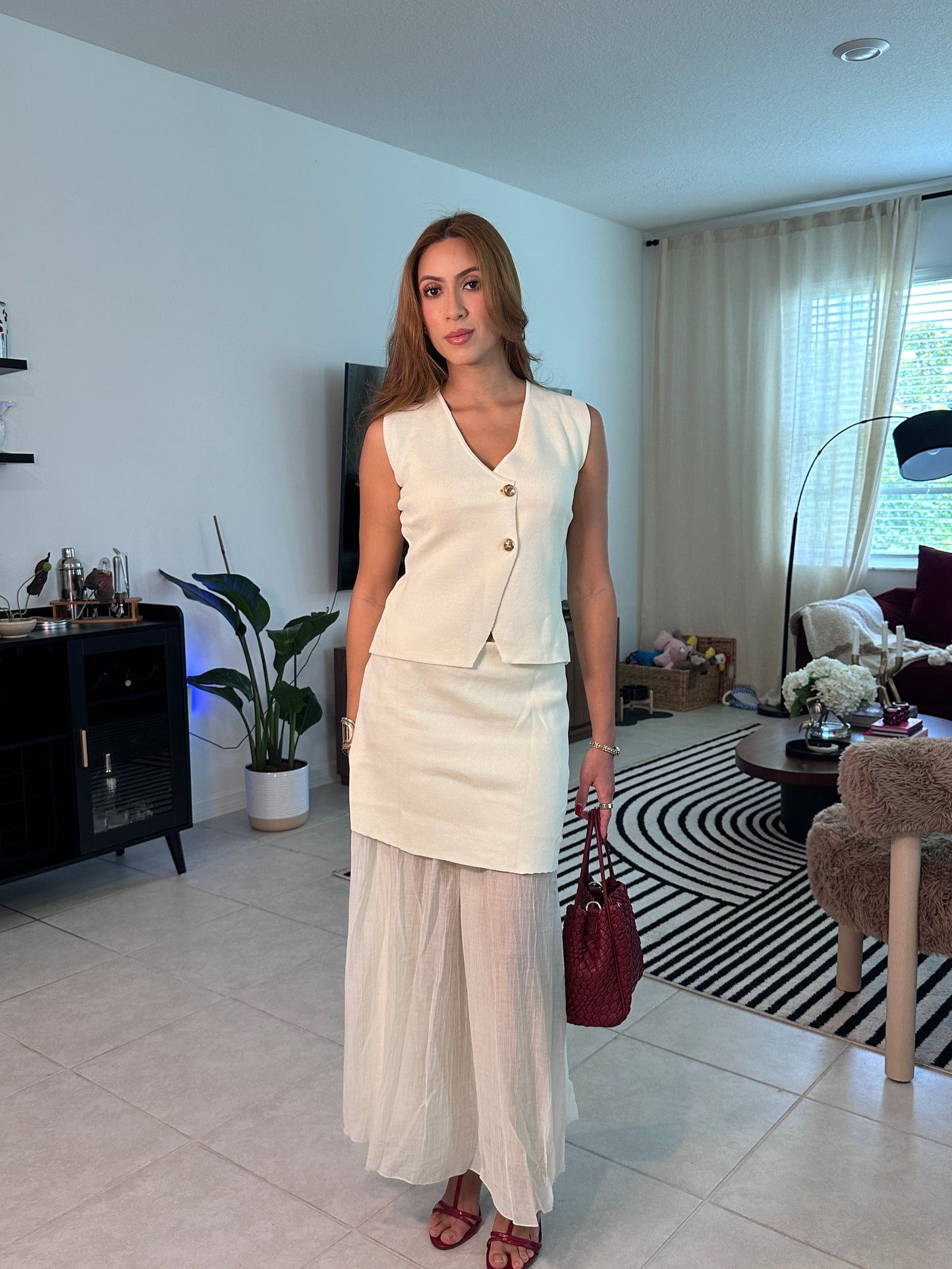Ivory Tailored Vest