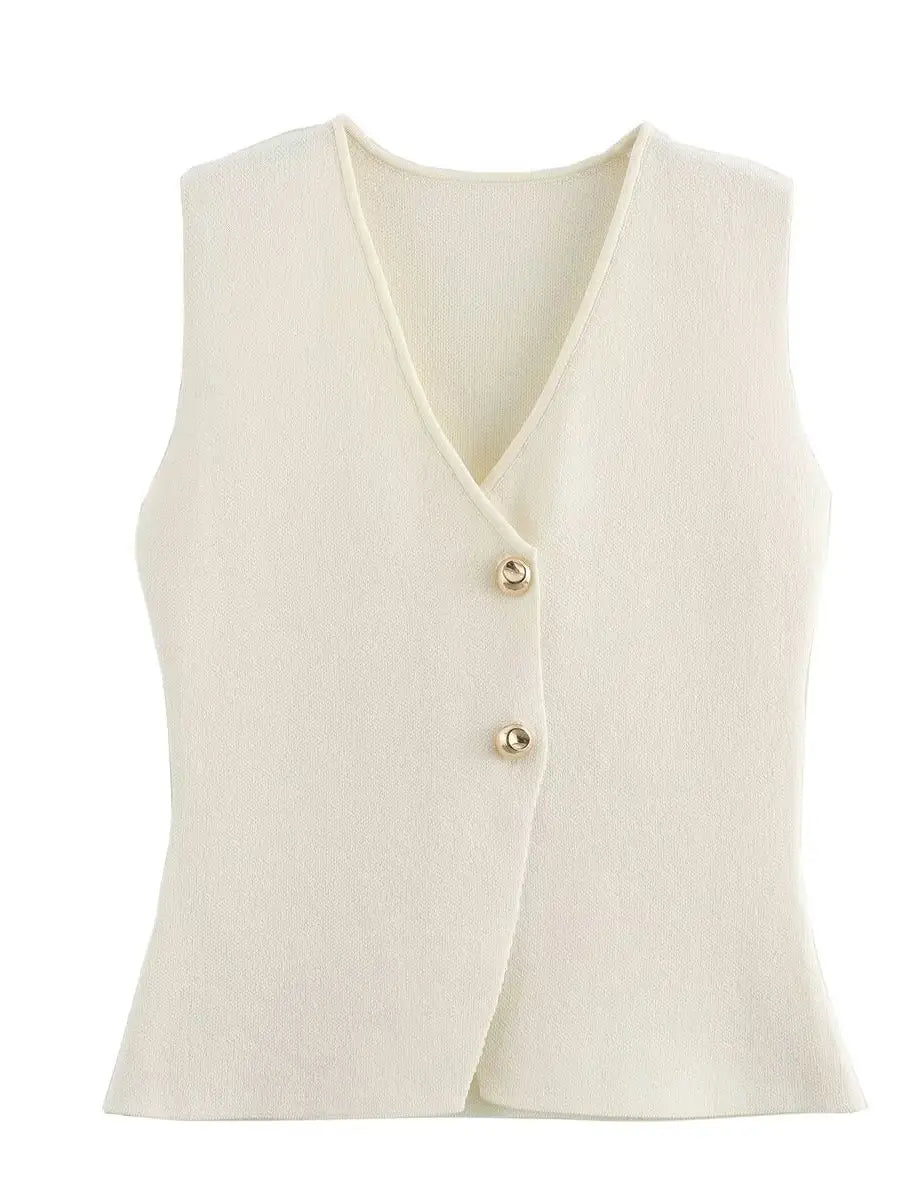 Ivory Tailored Vest