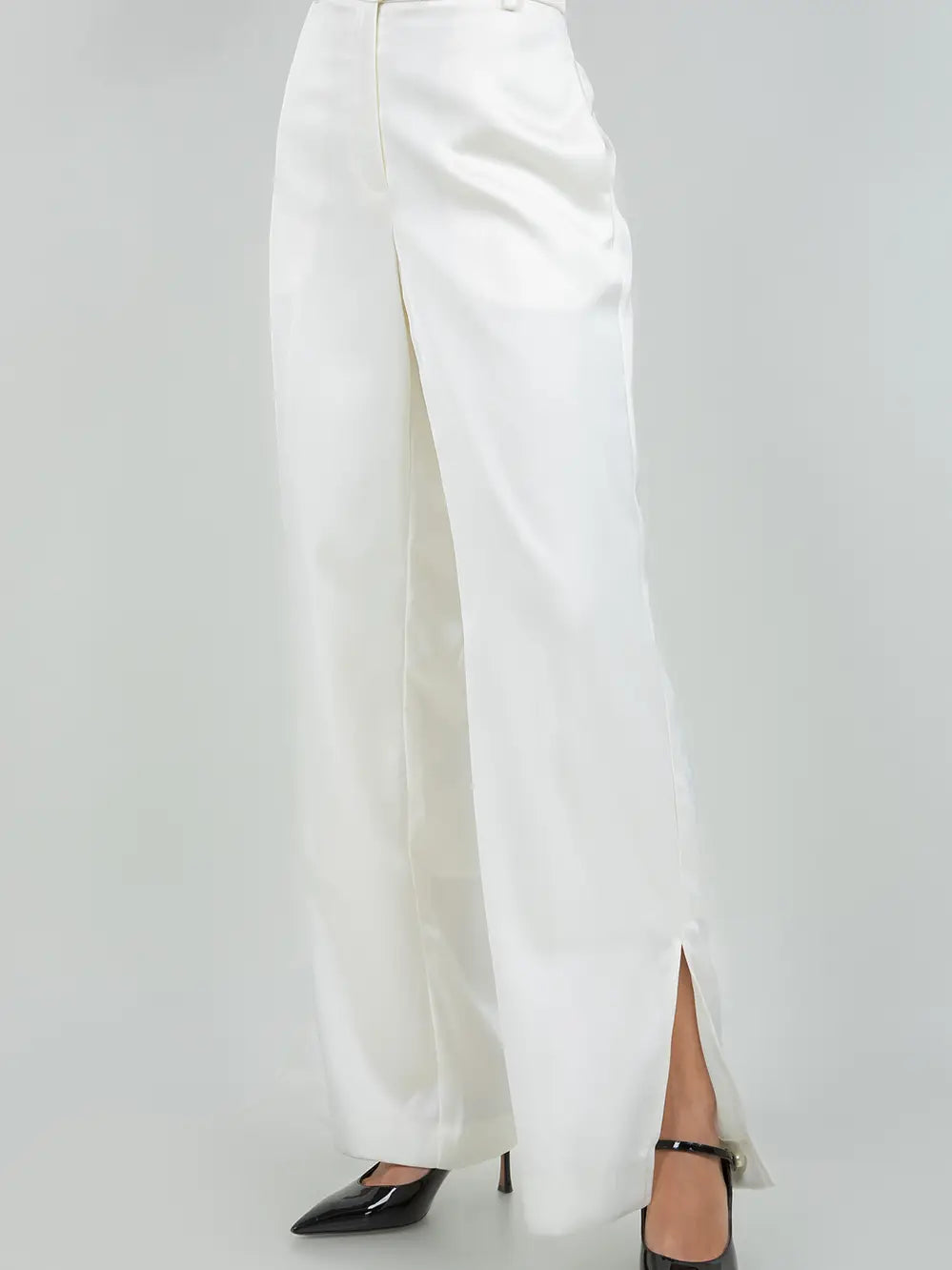 Ecru Column Trousers