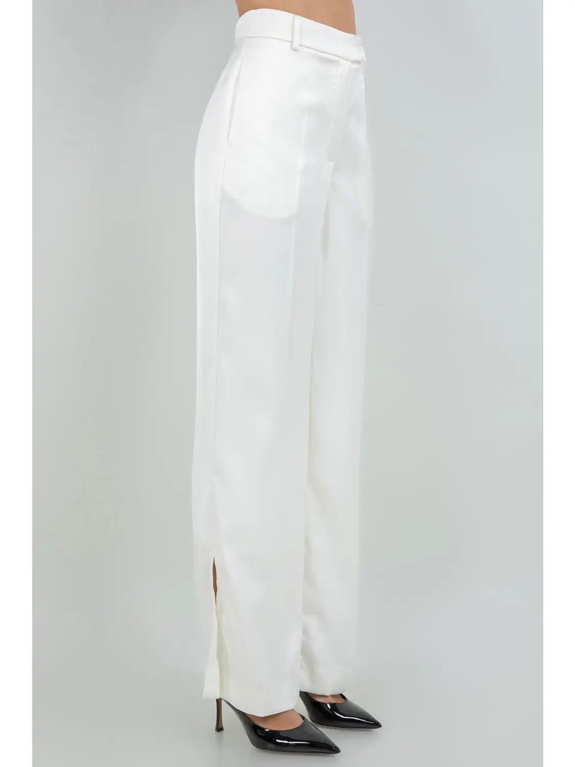 Ecru Column Trousers