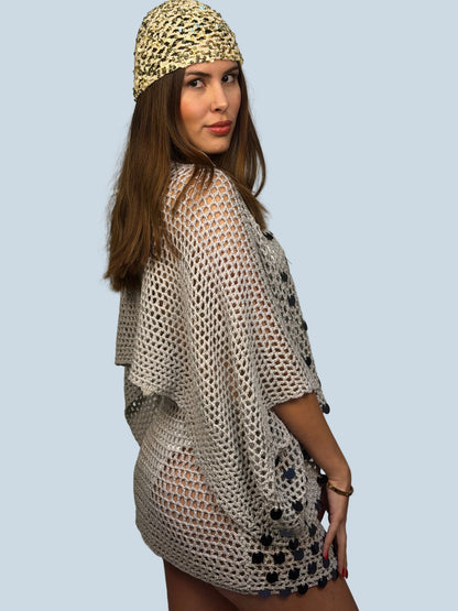Seafoam Shell Poncho