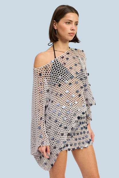 Seafoam Shell Poncho