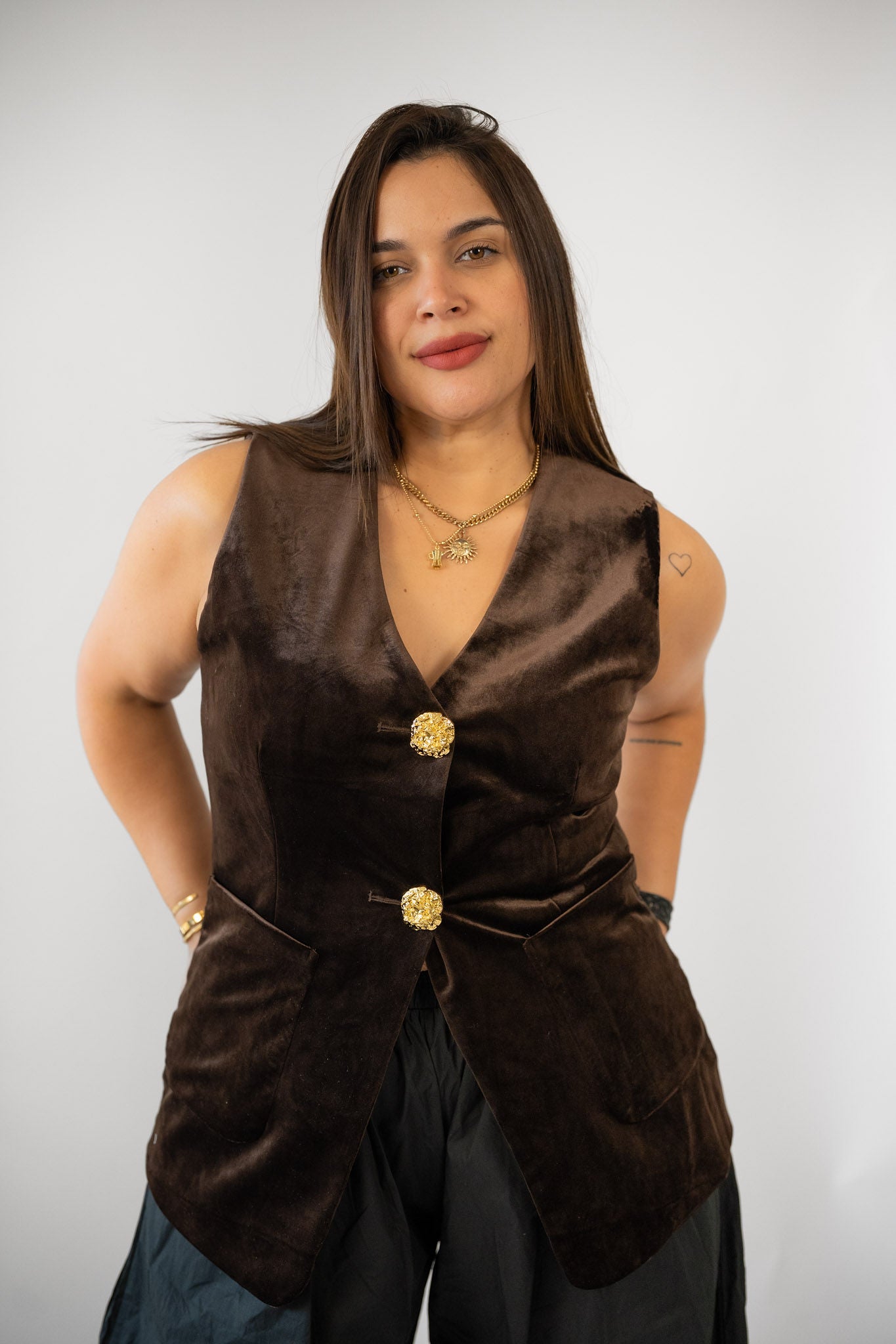 Brown vest