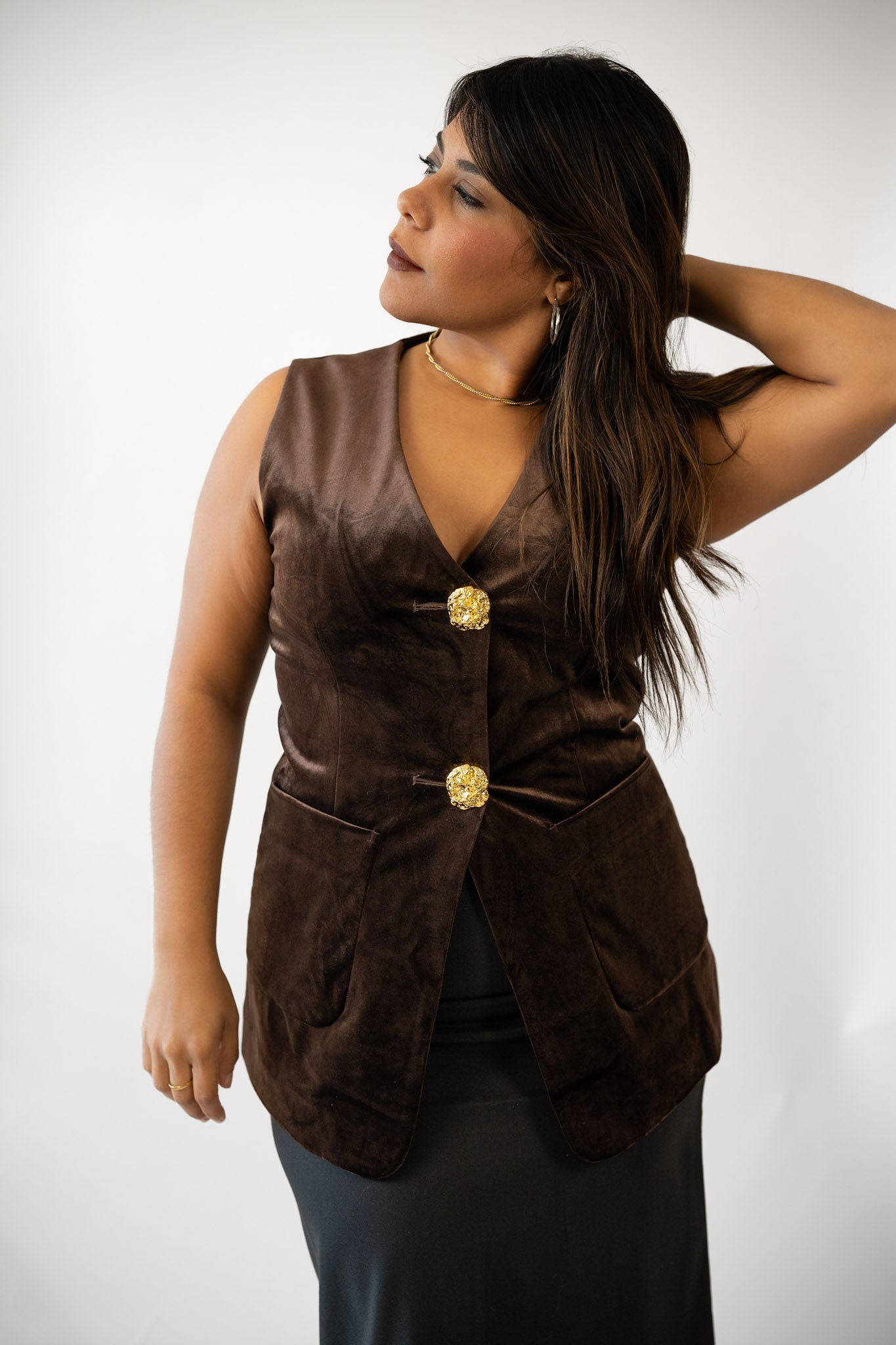 Brown vest